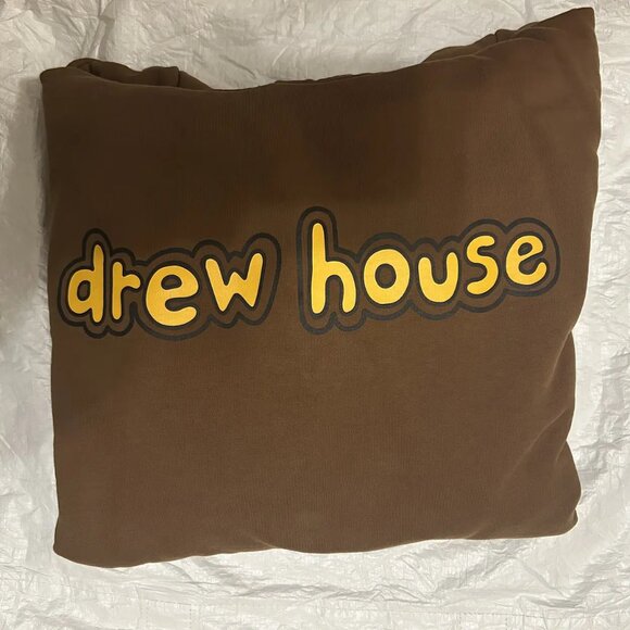 Like New Drew House Cartoon Font Brown Hoodie Sweatshirt,  Medium - Picture 4 of 7